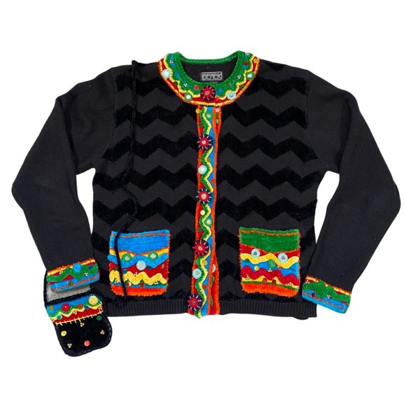 1990s embellished cardigan by The Collective Works of Berek 2 by Takako Saxon - Picture 5 of 11